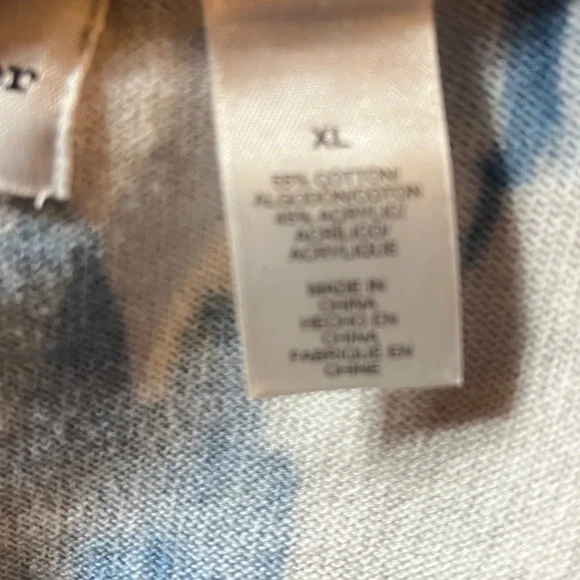 Alfred Dunner size XL floral knit top three-quarter sleeves - Picture 6 of 6